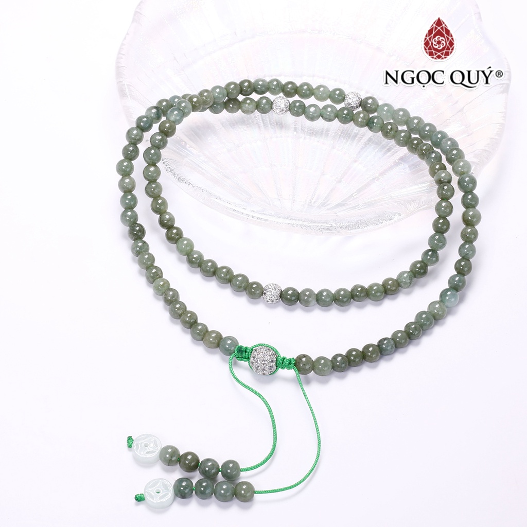 Vòng chuỗi 108 hạt cầm thạch jade - Ngọc Quý