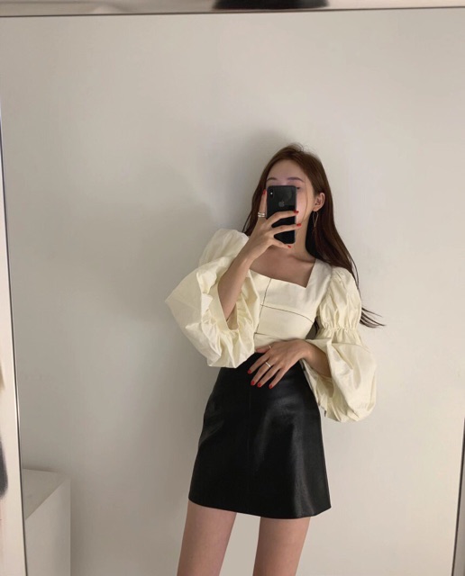 Áo sơ mi tay phồng