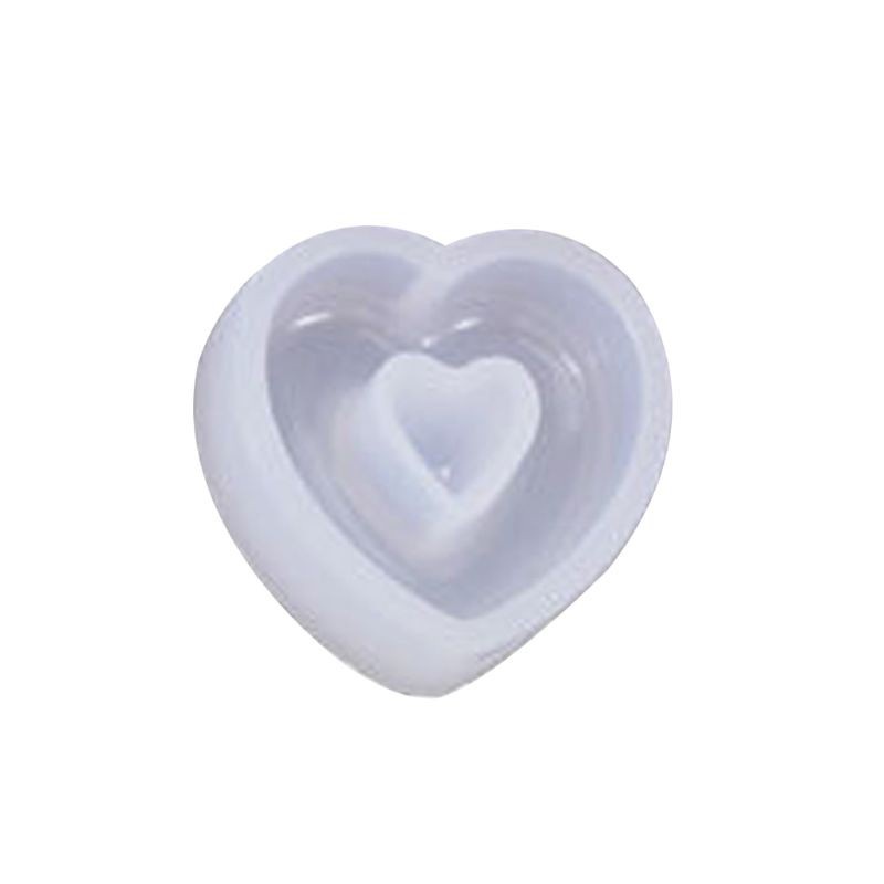 Khuôn Silicone Làm Mặt Dây Chuyền Hình Trái Tim