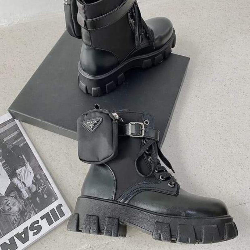 (SẴN SIZE 36 - HÀNG ORDER) Bốt ulzzang B38 đế cao 5cm đế răng cưa túi hộp | BigBuy360 - bigbuy360.vn