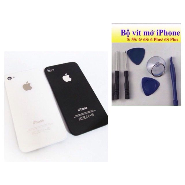 Nắp lưng iphone 4 kèm vít mở