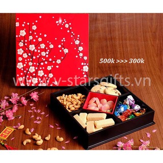 Hộp mứt tết sơn mài