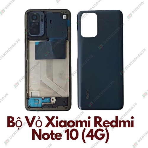 Vỏ xiaomi redmi note 10 4g màu xanh và đen