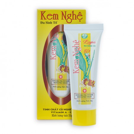 Kem nghệ Leyna Thorakao – hỗ trợ ngăn ngừa mụn, liền sẹo (Hũ 25g)