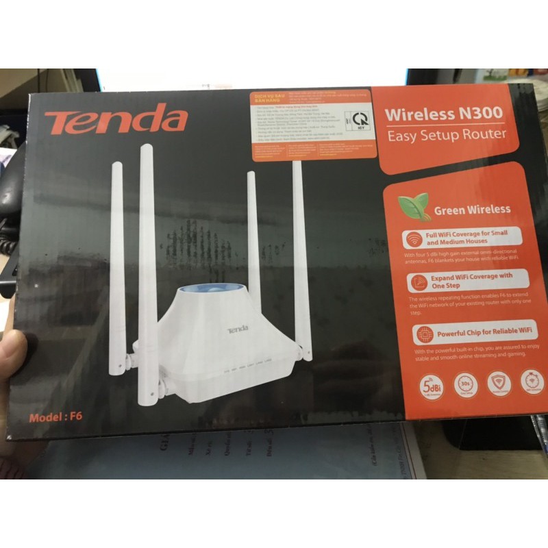 Bộ Phát Wifi Tenda F6 Chuẩn N300Mbps 4 Râu - Hàng Chính Hãng | BigBuy360 - bigbuy360.vn