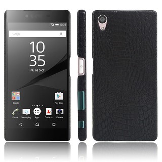 For Sony Xperia Z5 Case Crocodile Pattern Skin Hard Cover