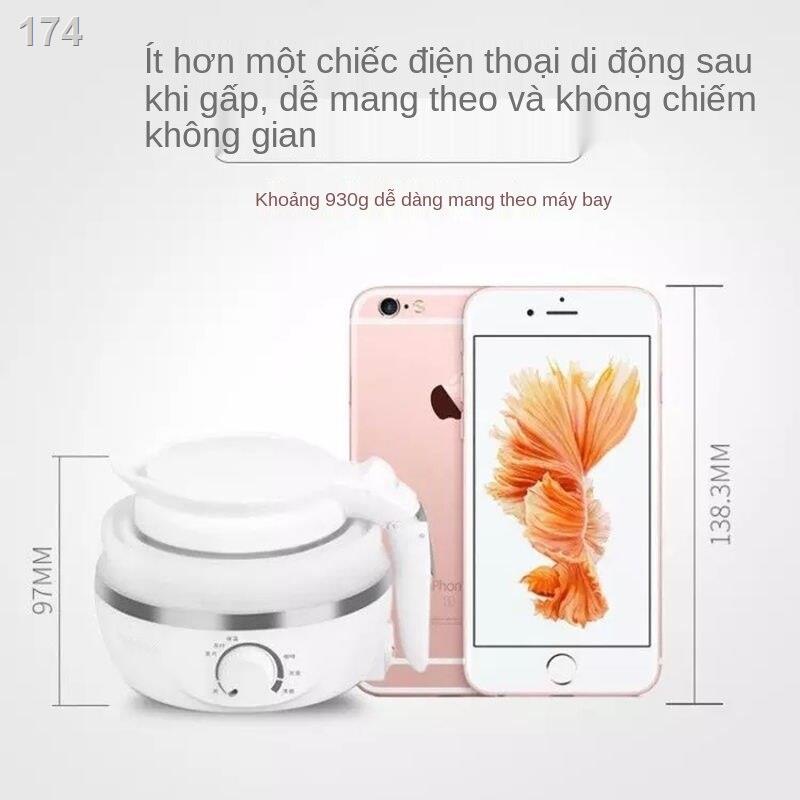 [hàng mới]Gấp Ấm đun nước Du lịch Điện Mini Di động và Đi tự ngắt