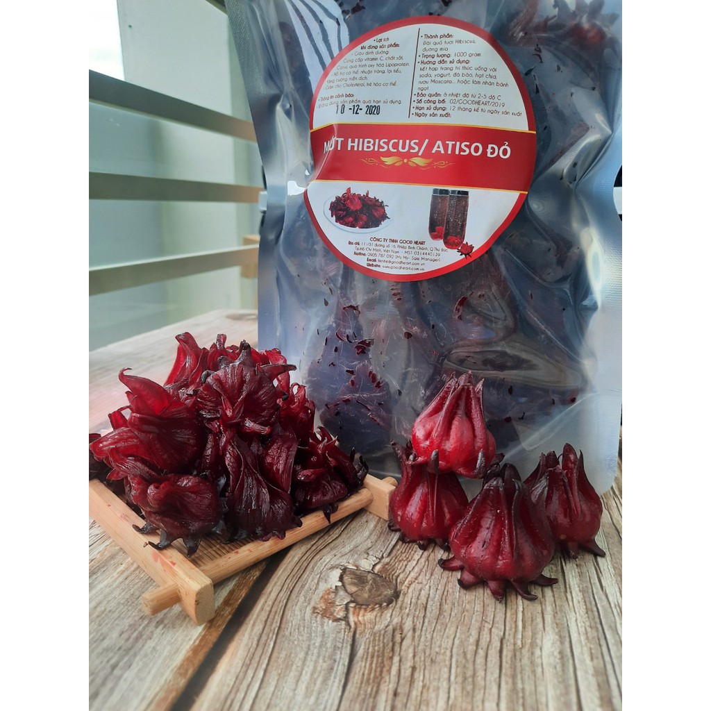 Mứt atiso đỏ hoa hồng hibiscus giòn