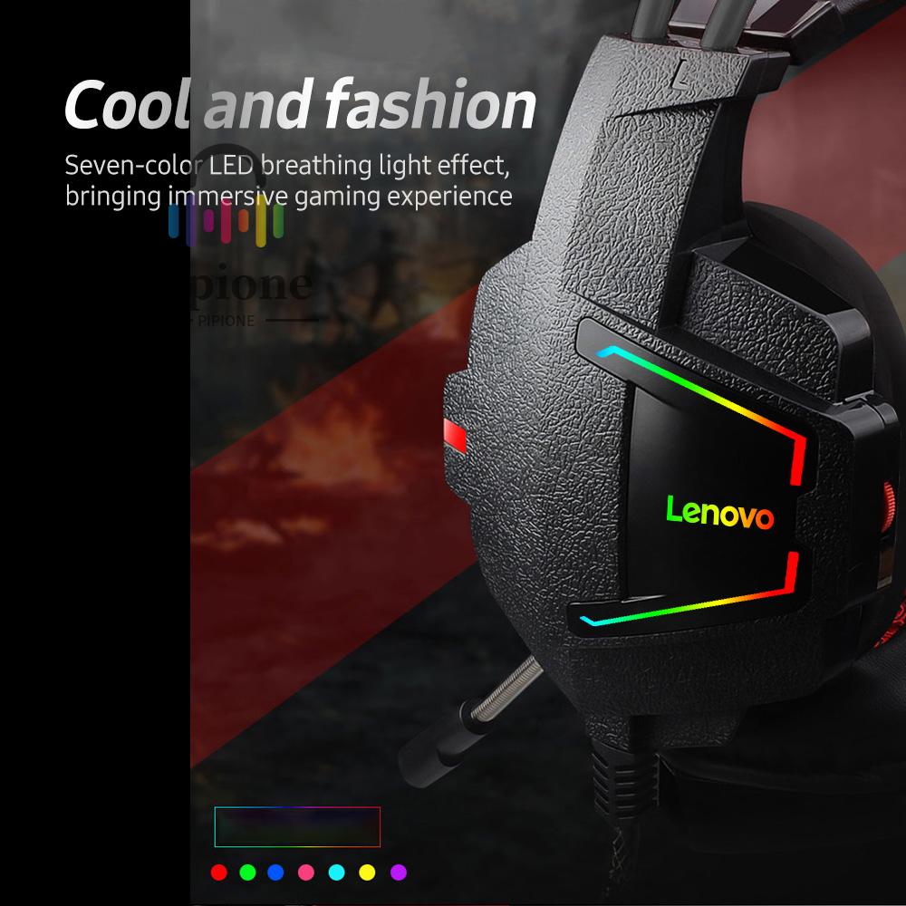 LENOVO Tai Nghe Trùm Đầu Chơi Game Có Mic Độ Nhạy Cao Xlenovo Hu85 40mm | BigBuy360 - bigbuy360.vn