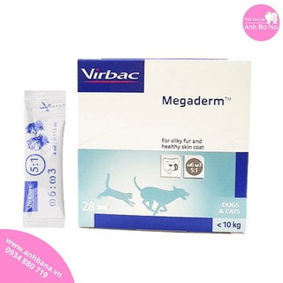 Thuốc bổ lông chó mèo Megaderm Virbac