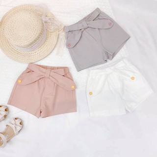 [Mã SKAMCLU8 giảm 10% cho đơn từ 100K] Quần sooc đũi hoa cúc bé gái 2157 (có ảnh thật)