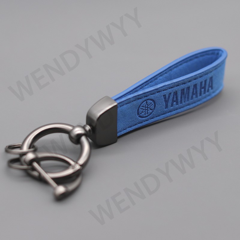 Móc Chìa Khóa Bằng Da Thật Màu Trơn Cho Xe Yamaha Honda Motor