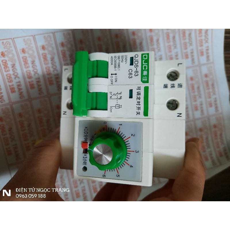 Aptomat Hẹn Giờ 2 Pha C63A