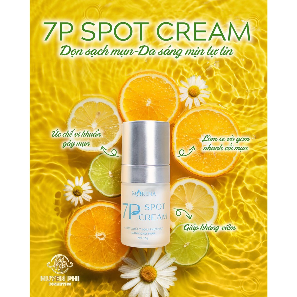 Combo 7P SPOT MORENA 30ml - hỗ trợ da mụn, làm dịu da, se và khô nhanh cồi mụn, ngăn ngừa tiết bã nhờn,phục hồi làn da