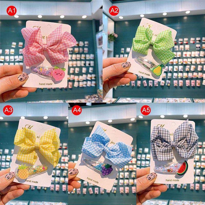 Kẹp Tóc Hình Trái Cây Đính Kim Tuyến Lấp Lánh