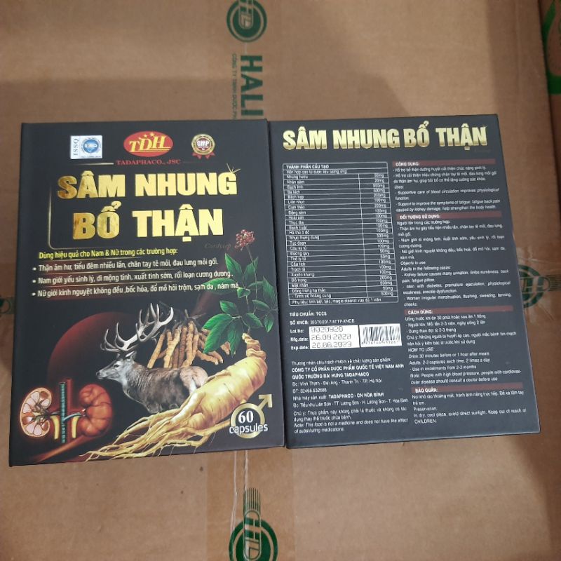 Sâm nhung Bổ thận Cordycep dành cho Nam và Nữ - Giảm chứng thận hư thận yếu