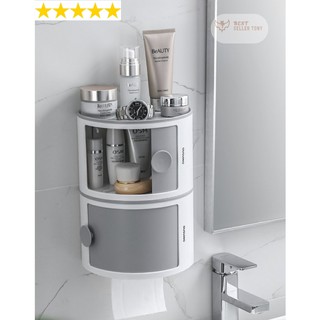 Hộp đựng lưu trữ giấy vệ sinh phụ kiện trong tolet OUSUWO - Bộ 2 cái Toilet paper storage box