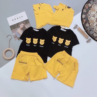 Set quần áo pooh cho bé iu