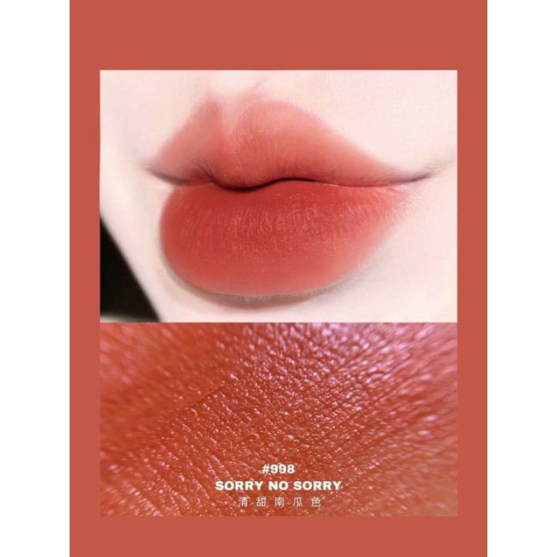 Son kem lì MAC Power Kiss Liquid Lipcolour • 998 - Sorry Not Sorry - Cam cháy