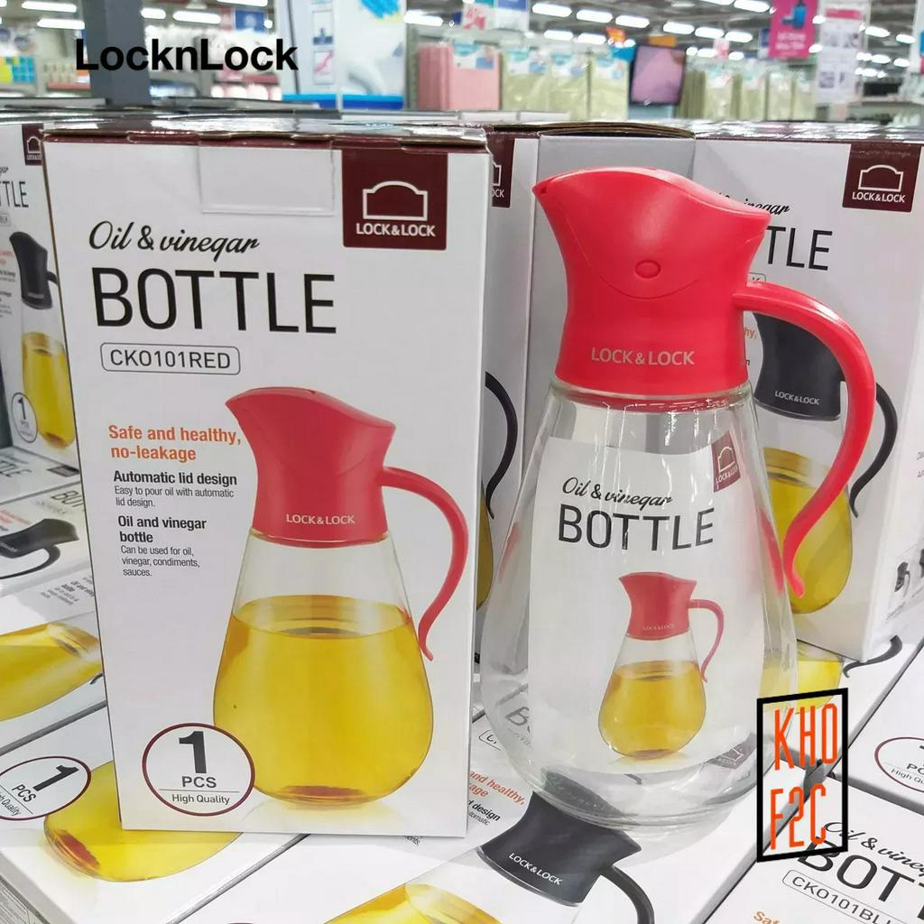 Bình đựng đựng nước chấm, dầu ăn nắp đóng mở tự động CKO101 500ml