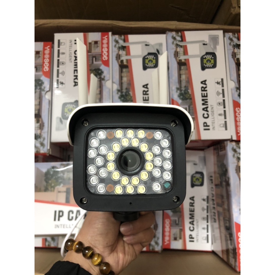 [Tặng thẻ nhớ 32]Camera ngoài trời yoosee 4râu 36led 5.0Mpx quay quét 360 độ siêu Led,đàm thoại hai chiều,có màu ban đêm