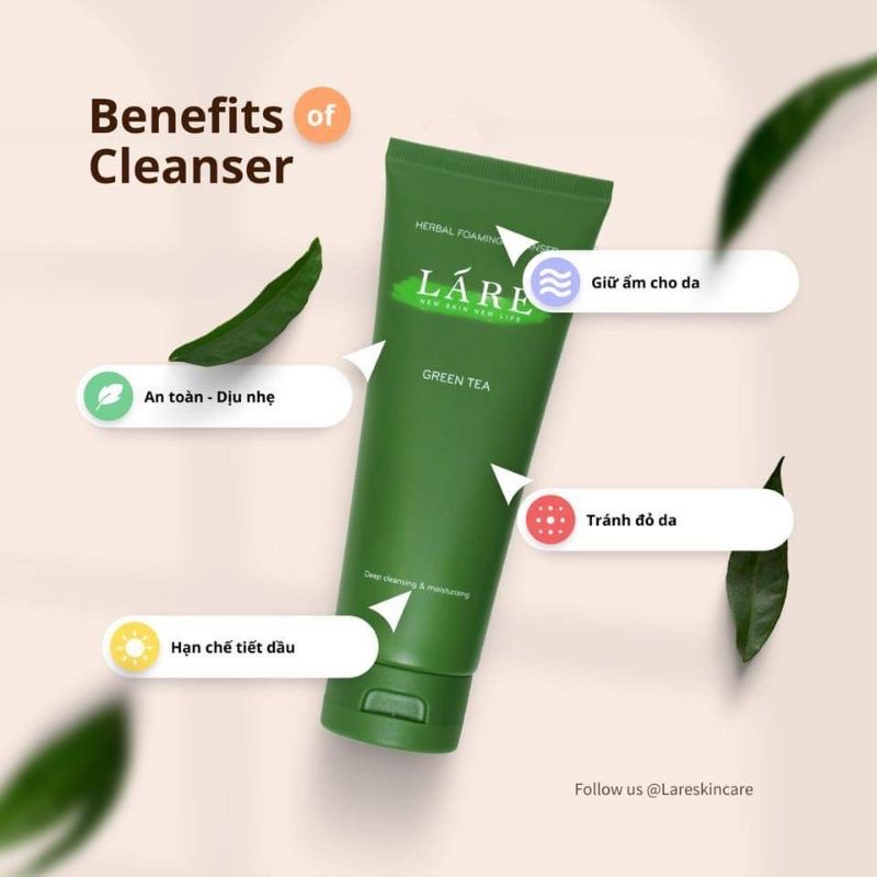 🔥 Sữa Rữa Mặt Lá re Thanh Dược 🔥