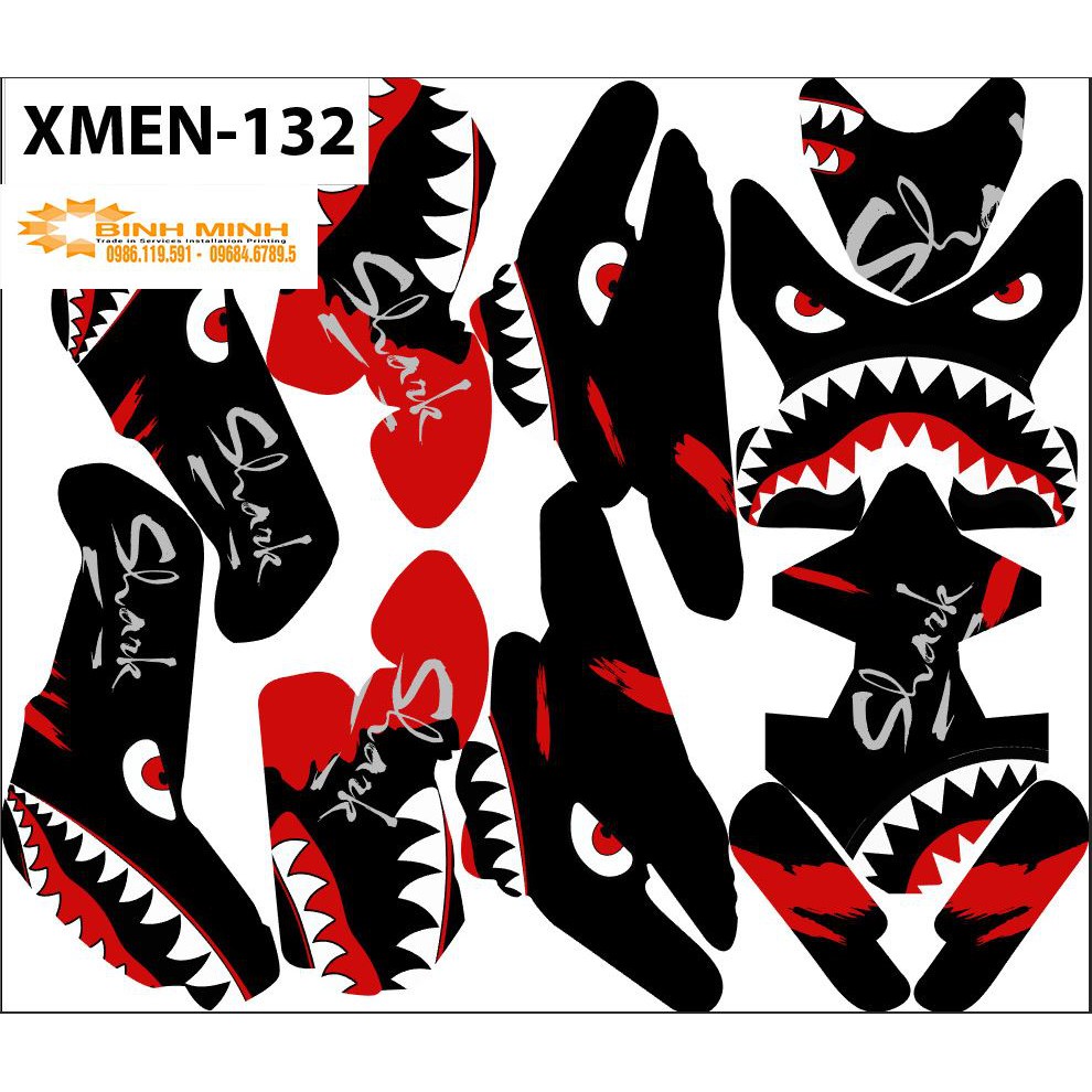 Tem trùm xe điện xmen 132