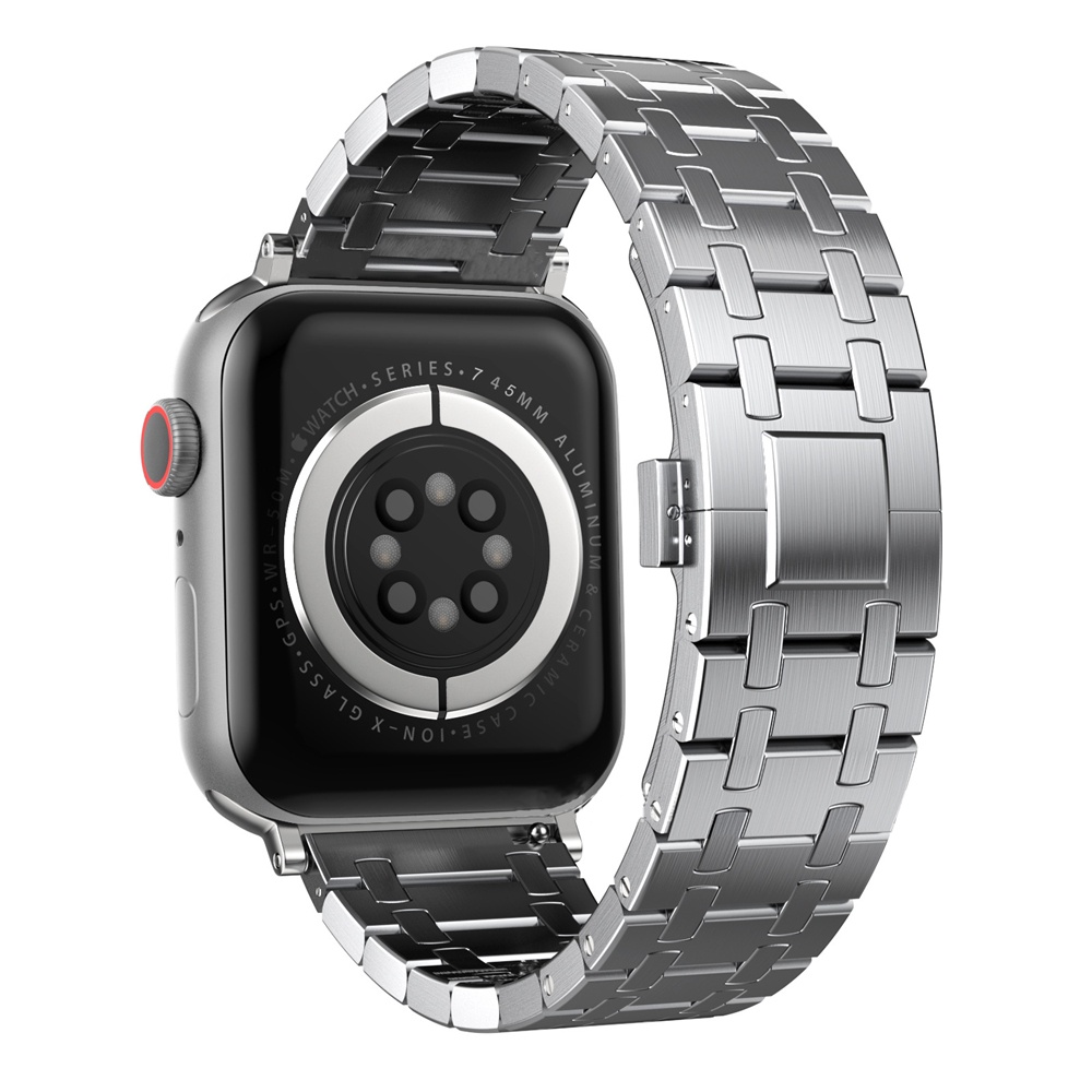 Dây Đeo Inox Cho Đồng Hồ Thông Minh Apple Watch Band 7 6 5 4 41mm 45mm 44 / 40mm iWatch Series SE 3 38 / 42mm AP