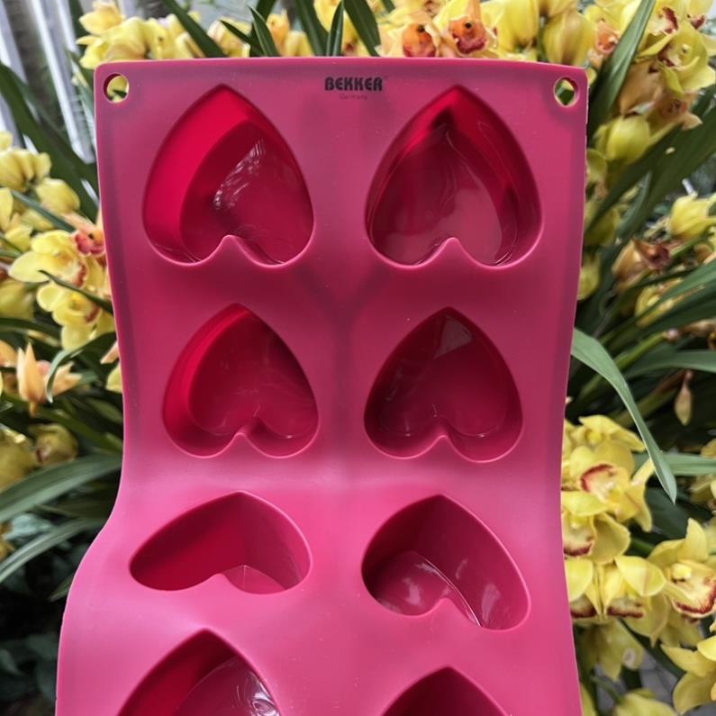 Khuôn bánh, khuôn đá BEKER bằng sillicone hình trái tim