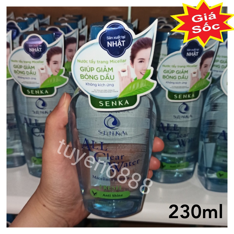 [Mã COS1904 giảm 8% đơn 300K] Nước tẩy trang sạch thoáng Senka All Clear Water Fresh 230ml | BigBuy360 - bigbuy360.vn