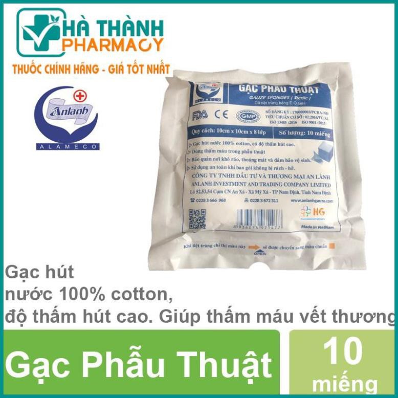 Gạc Phẫu Thuật (Gói 10 Miếng)