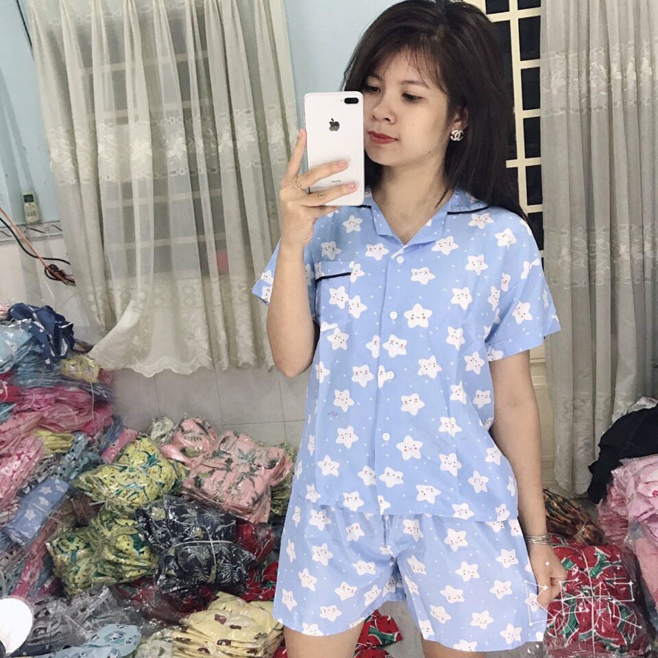 [Sỉ 5x,6x]Bộ ngủ Pizama cộc tay nhiều hình siêu đẹp | BigBuy360 - bigbuy360.vn
