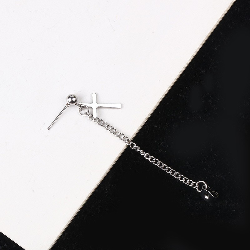 Bông tai hình thánh giá phong cách đường phố thời trang cá tính