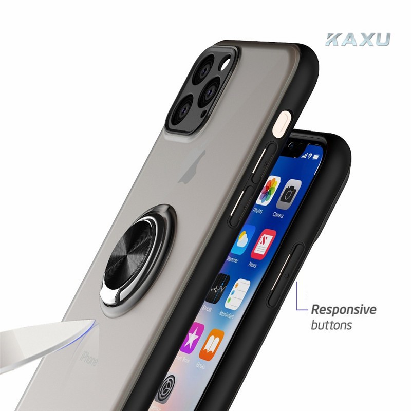 Ốp Lưng Trong Suốt Có Nhẫn Giá Đỡ Từ Tính Tiện Dụng Cho Iphone 7 8 6 6s Plus Xr Xs Max X 11 Pro Max