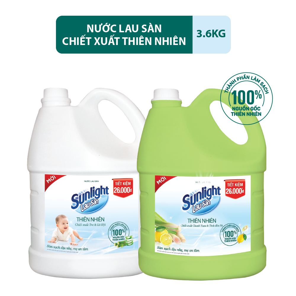 Nước Lau Sàn Sunlight Thiên Nhiên 3.6kg