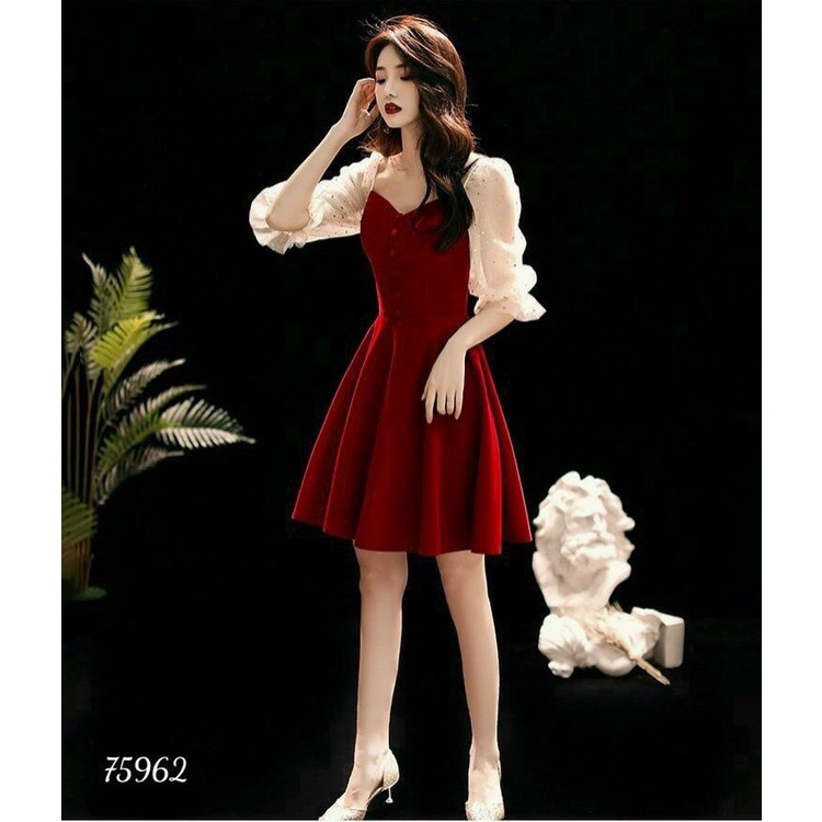 ĐẦM XÒE DỰ TIỆC PHỐI LƯỚI SAO SIÊU XINH-D15