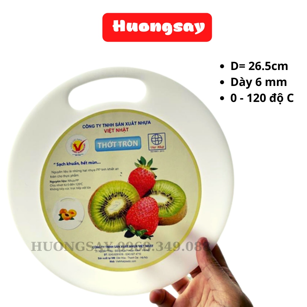 Thớt tròn Việt Nhật size 26cm