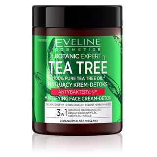 [CHÍNH HÃNG] Kem Dưỡng Tràm Trà Ngừa Mụn, Kháng Khuẩn Eveline Botanic Expert Tea Tree 3in1 100ml
