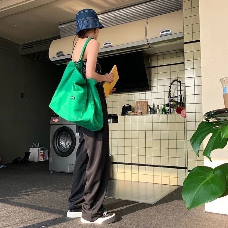 Túi tote xanh lá - có sẵn