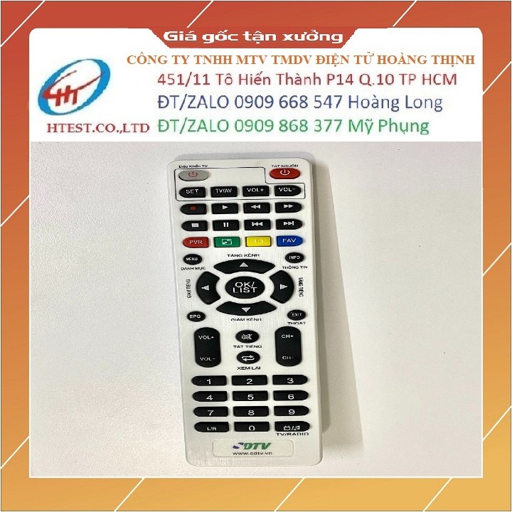 ĐIỀU KHIỂN ĐẦU THU KỸ THUẬT SỐ SDTV17- HD HÀNG CHÍNH HÃNG