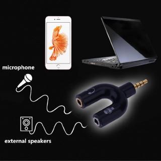 Đầu chia cổng âm thanh 3.5mm cho máy mp3/ mp4/ điện thoại thông minh