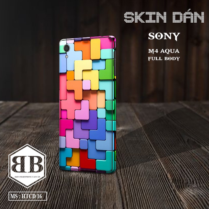 Bộ Skin Dán Sony Xperia M4 Aqua dán full lưng viền dùng thay ốp lưng điện thoại