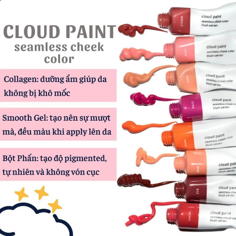 [SẴN] Má kem Glossier Cloud Paint các màu hot