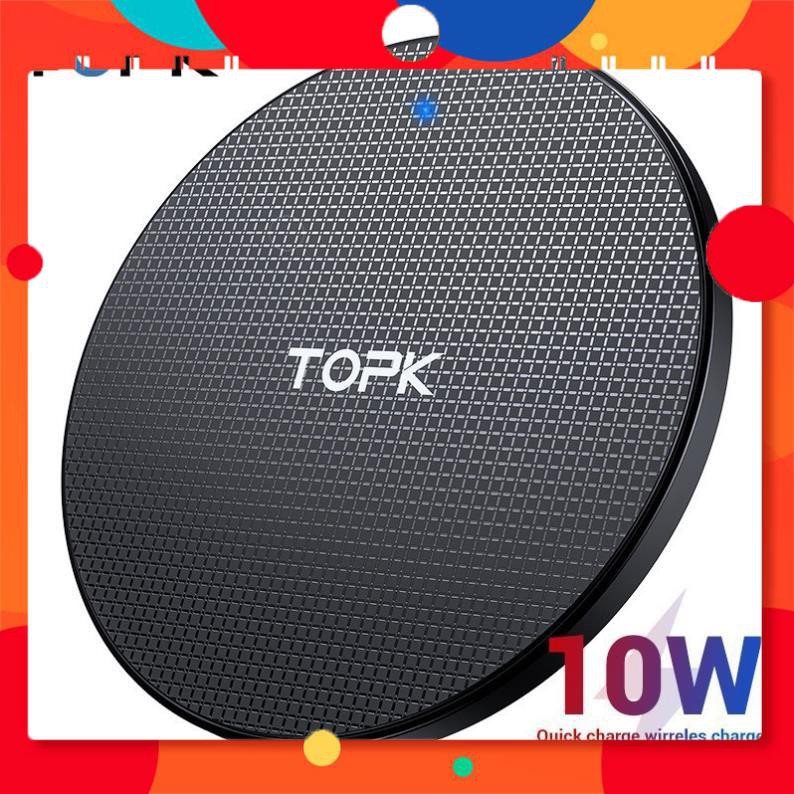 Đế Sạc nhanh không dây hãng TOPK B01W 10W dành cho iPhone Samsung TPHCM