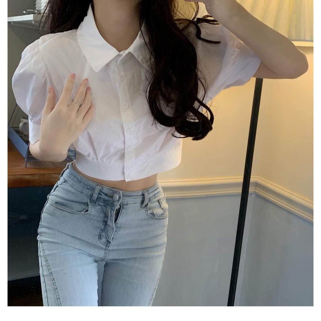 Áo Sơ Mi Ngắn Tay Dáng Rộng Thời Trang Dành Cho Nữ