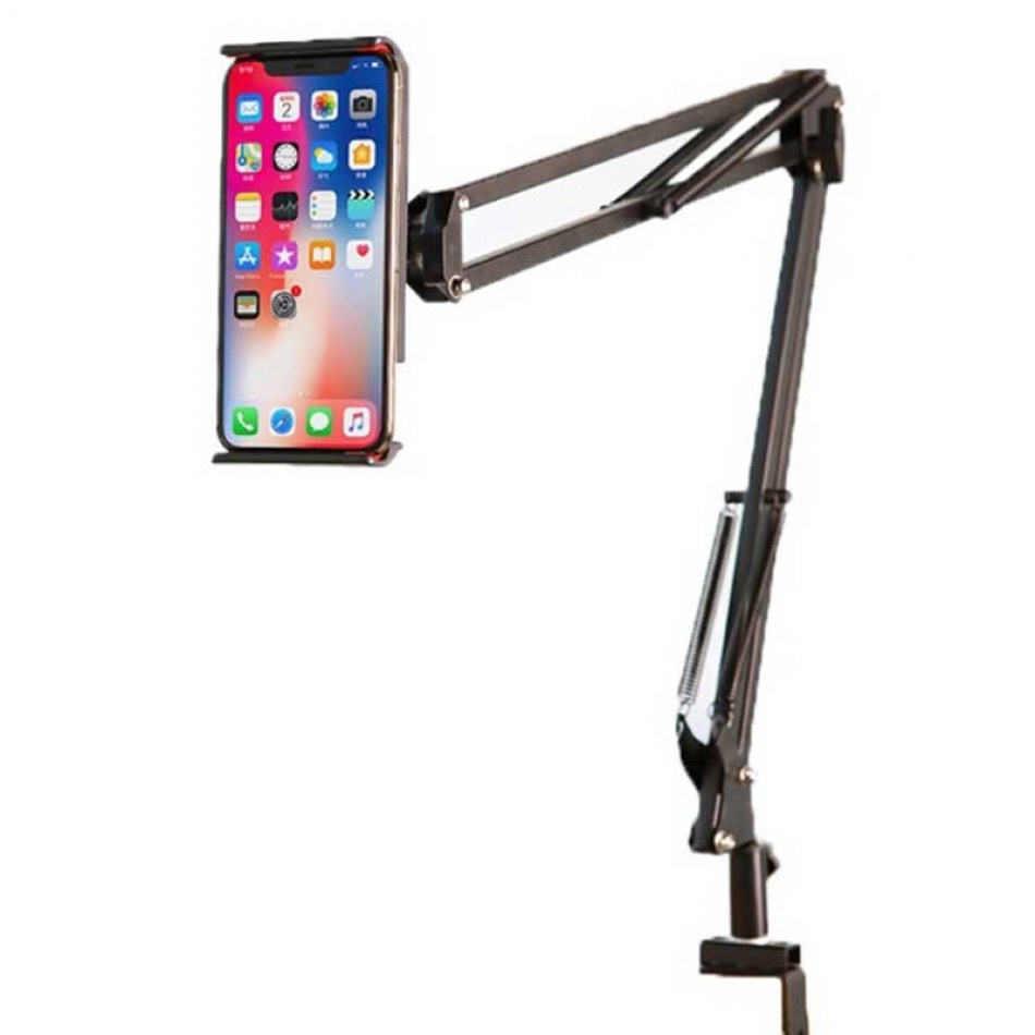 Giá đỡ điện thoại, iPad xem phim kẹp đầu giường, kẹp bàn - Loại 1