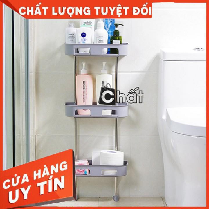 [XẢ KHO+FREE SHIP]  Kệ nhựa sau toilet 3 tầng ( hàng chuẩn trung)