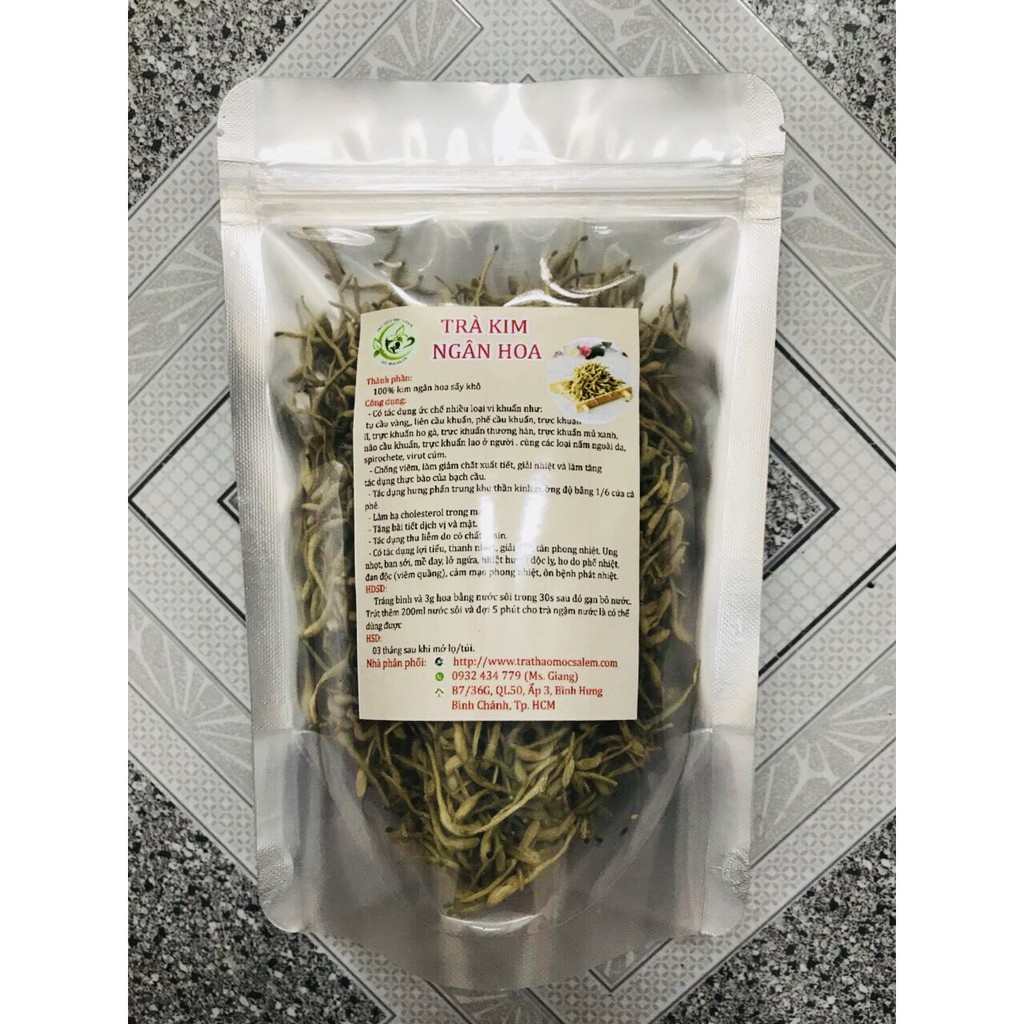 TRÀ KIM NGÂN HOA 100gr toàn hoa không cọng