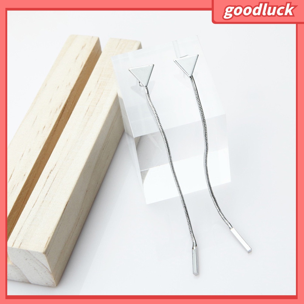 Bông Tai Dạng Dài Hình Tam Giác Thời Trang Độc Đáo Cho Nữ