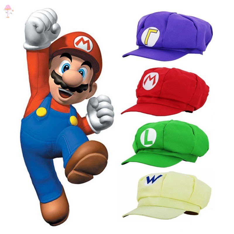 NINTENDO 1 Mũ Lưỡi Trai Phong Cách Game Super Mario Bros